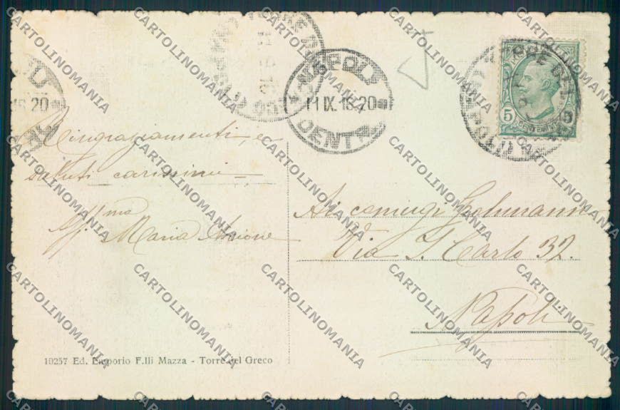 Napoli Torre del Greco cartolina MV8552 – retro