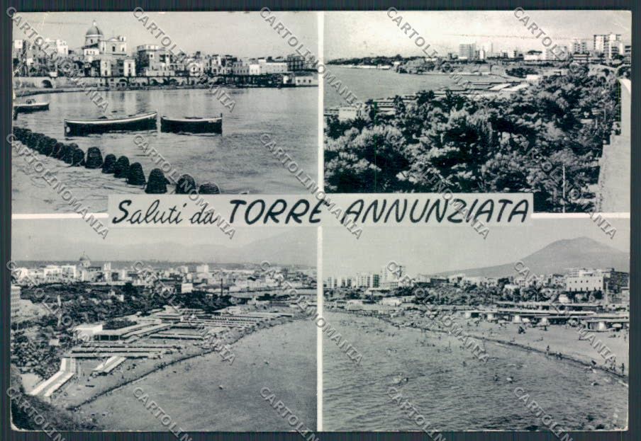 Napoli Torre Annunziata Saluti da FG cartolina MV8570 – fronte
