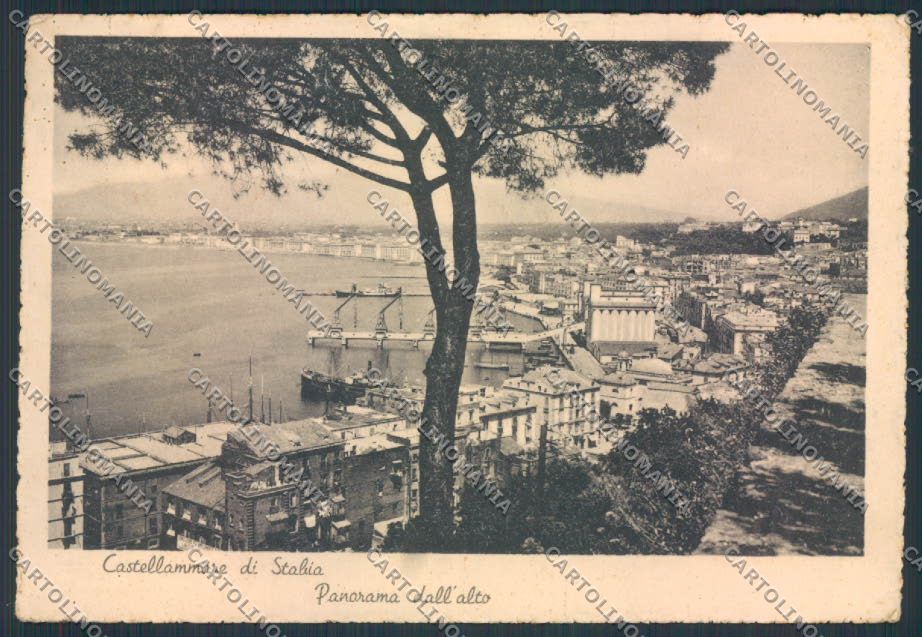 Napoli Castellammare di Stabia PIEGHINA FG cartolina MV8582 – fronte