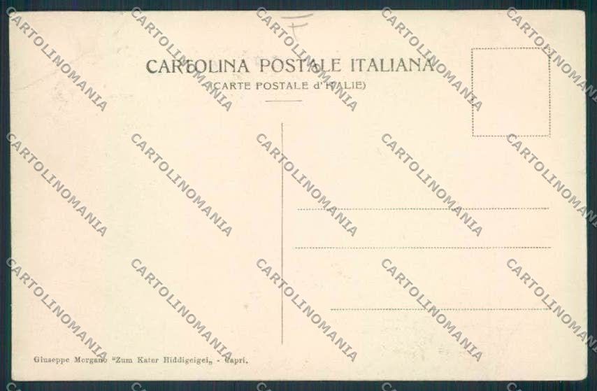 Napoli Capri PIEGHE cartolina MV8612 – retro