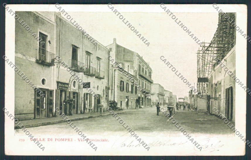 Napoli Pompei Valle PIEGHINE cartolina MV8648 – fronte
