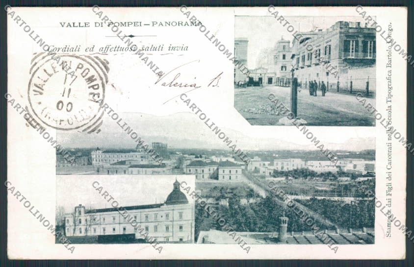Napoli Pompei Valle cartolina MV8649 – fronte