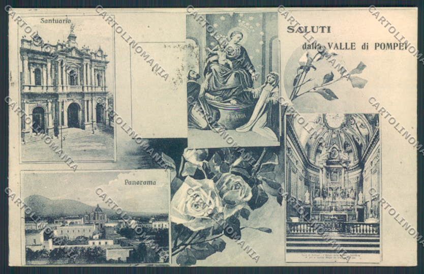 Napoli Pompei Valle Saluti da cartolina MV8656 – fronte