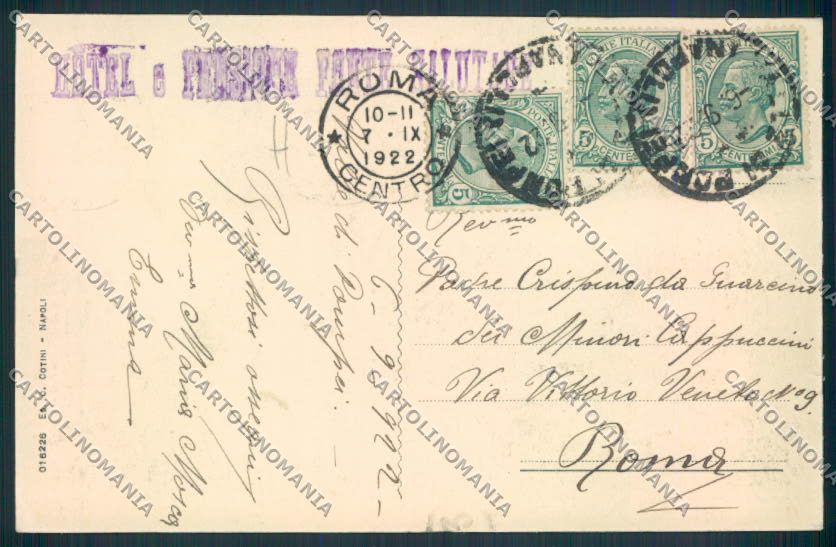 Napoli Pompei Valle Saluti da cartolina MV8656 – retro