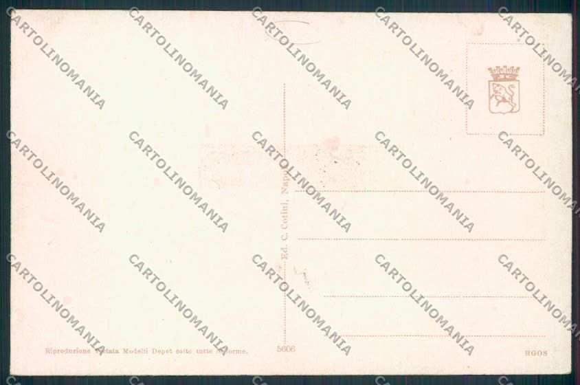 Napoli Sorrento cartolina MV8696 – retro