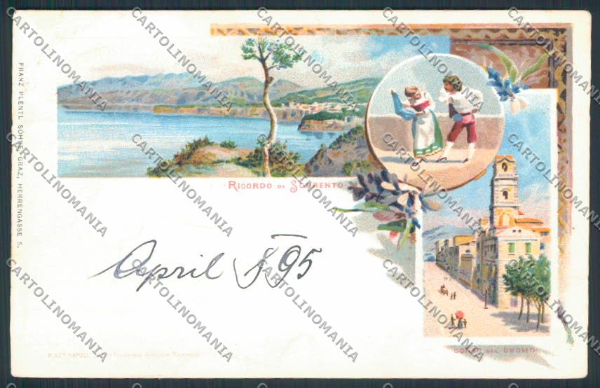 Napoli Sorrento Gruss cartolina MV8704 – fronte