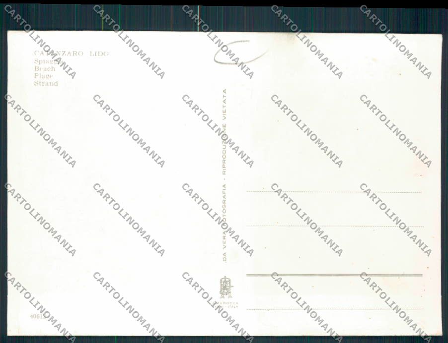 Catanzaro FG foto cartolina MV8720 – retro