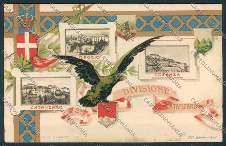 Catanzaro Reggio Cosenza SCOLLATA cartolina MV8723 – fronte