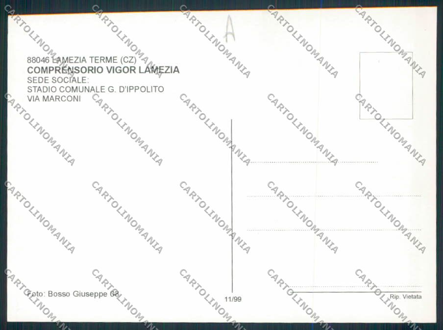 Catanzaro Stadio Vigor Lamezia FG foto cartolina MV8730 – retro