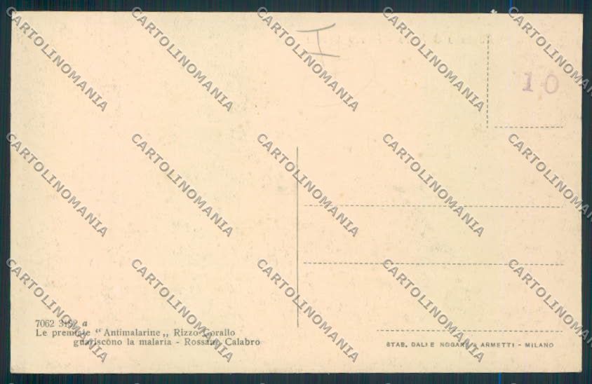Cosenza Rossano Calabro cartolina MV8744 – retro
