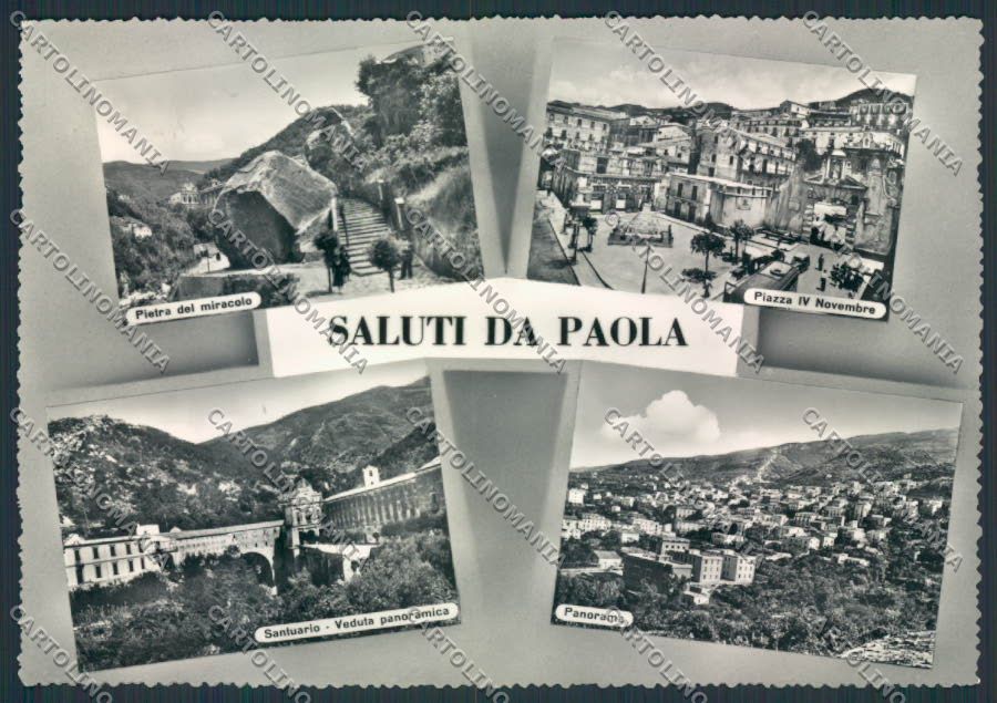 Cosenza Paola Saluti da FG foto cartolina MV8761 – fronte