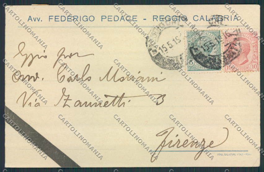 Reggio Calabria città Commerciale cartolina MV8770 – fronte