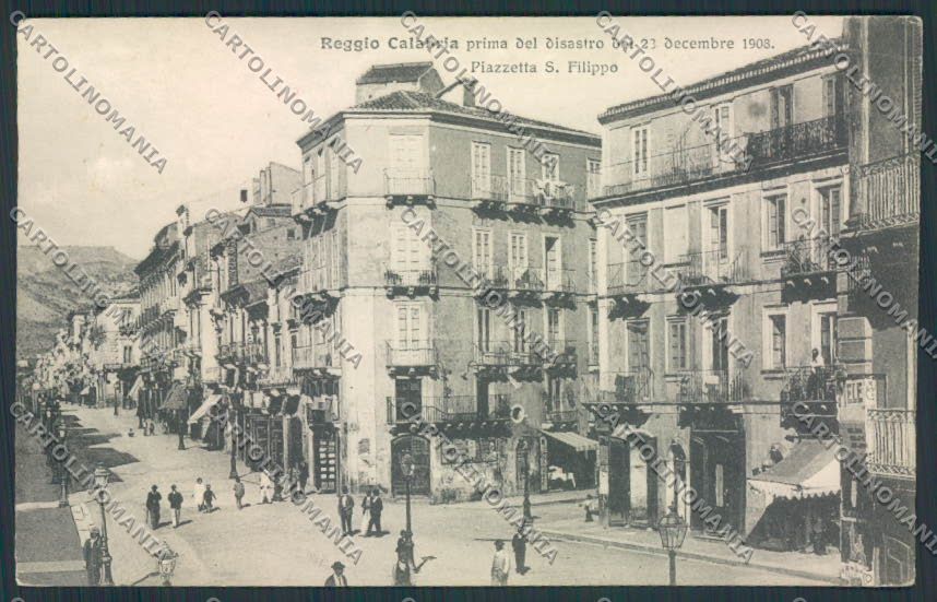 Reggio Calabria città PIEGA cartolina MV8775 – fronte