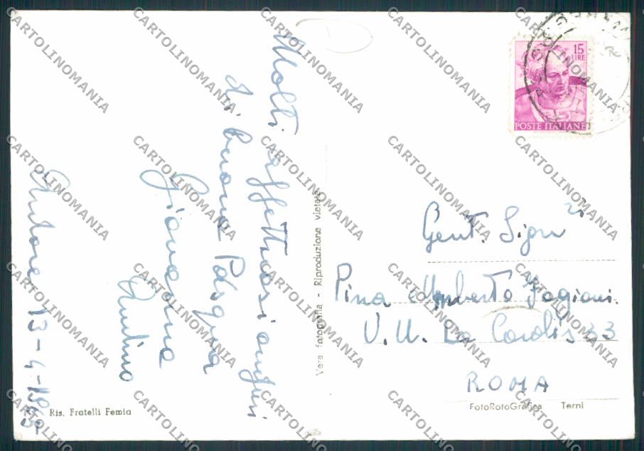 Reggio Calabria Ardore ADESIVO FG foto cartolina MV8819 – retro