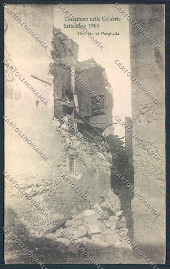 Vibo Valentia Parghelia Terremoto cartolina MV8837 – fronte