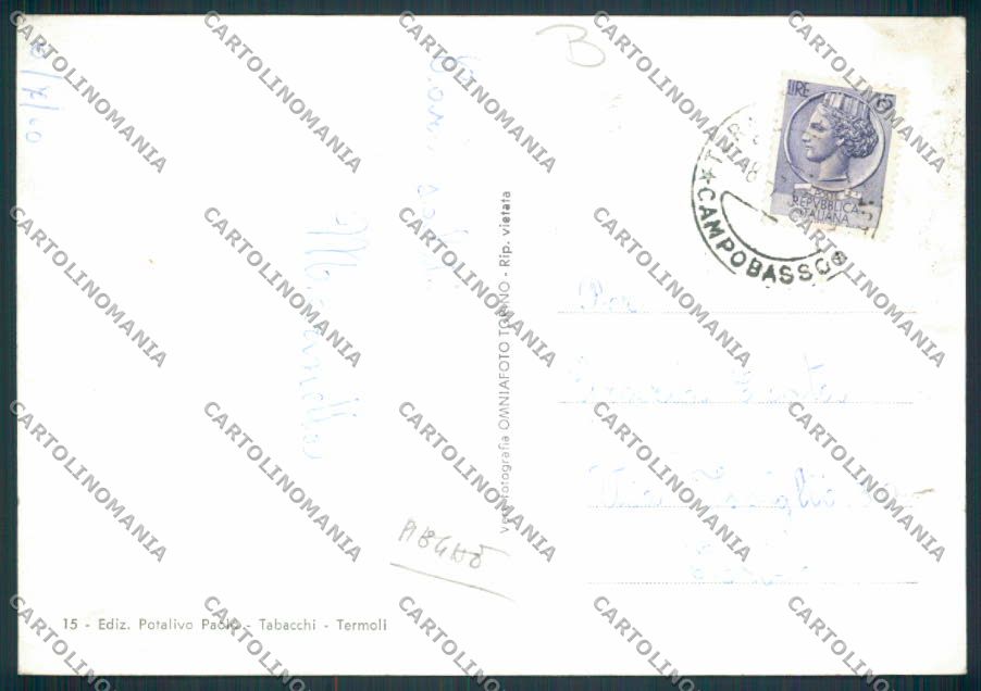Campobasso Termoli PIEGHE FG foto cartolina MV8873 – retro