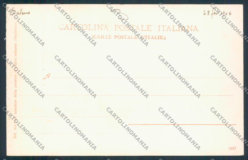 Salerno città cartolina MV8910 – retro