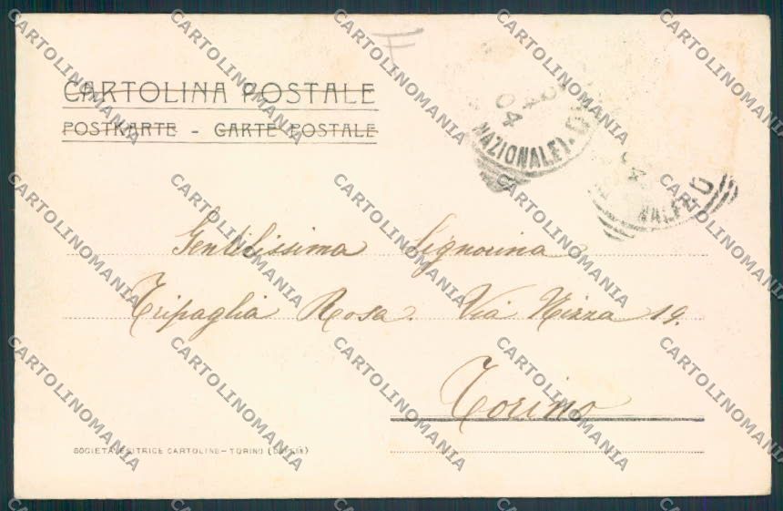 Salerno Monte cartolina MV8973 – retro