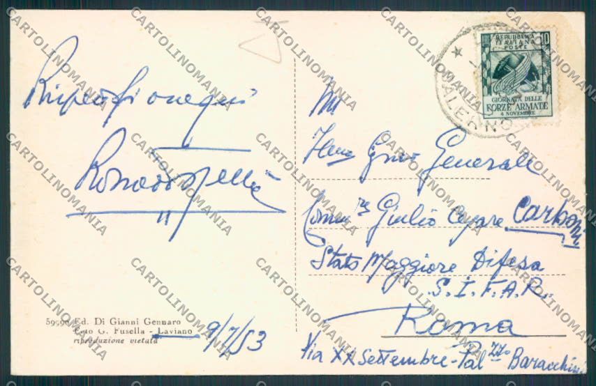 Salerno Laviano Saluti da cartolina MV8991 – retro