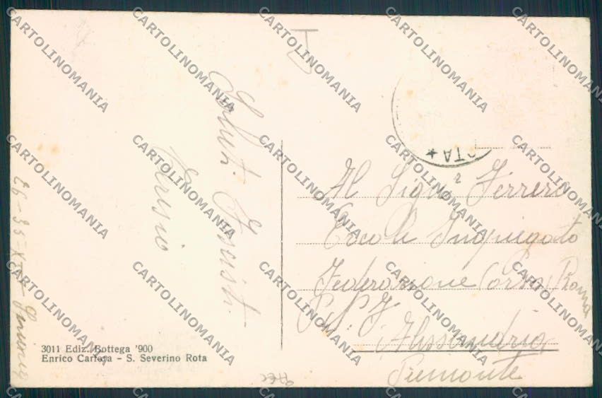 Salerno San Severino Rota cartolina MV8992 – retro