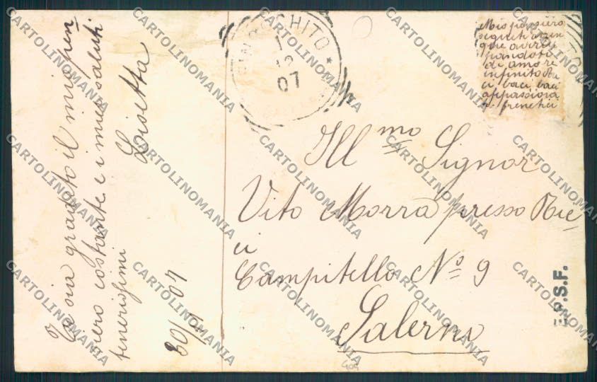 Salerno Ogliastro Cilento Finocchito cartolina MV9013 – retro