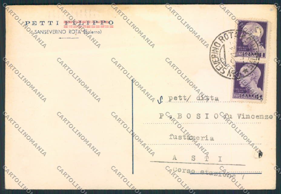 Salerno San Severino Rota Commerciale FORI FG cartolina MV9022 – fronte