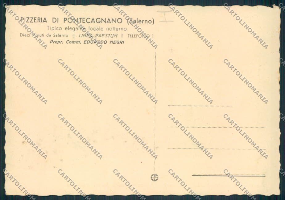 Salerno Pontecagnano FG cartolina MV9051 – retro