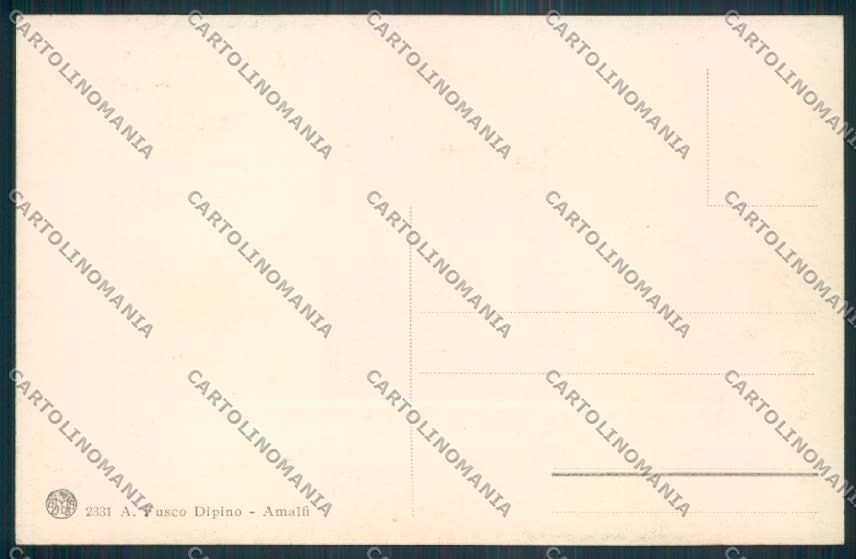 Salerno Amalfi cartolina MV9052 – retro