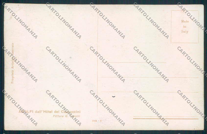 Salerno Amalfi cartolina MV9057 – retro