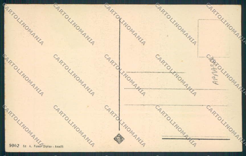 Salerno Amalfi ABRASA cartolina MV9061 – retro