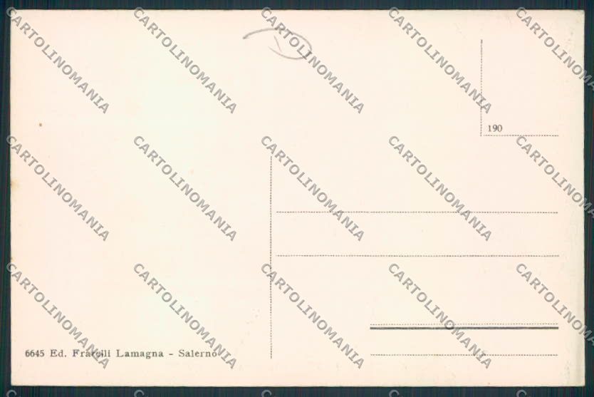 Salerno Amalfi cartolina MV9080 – retro