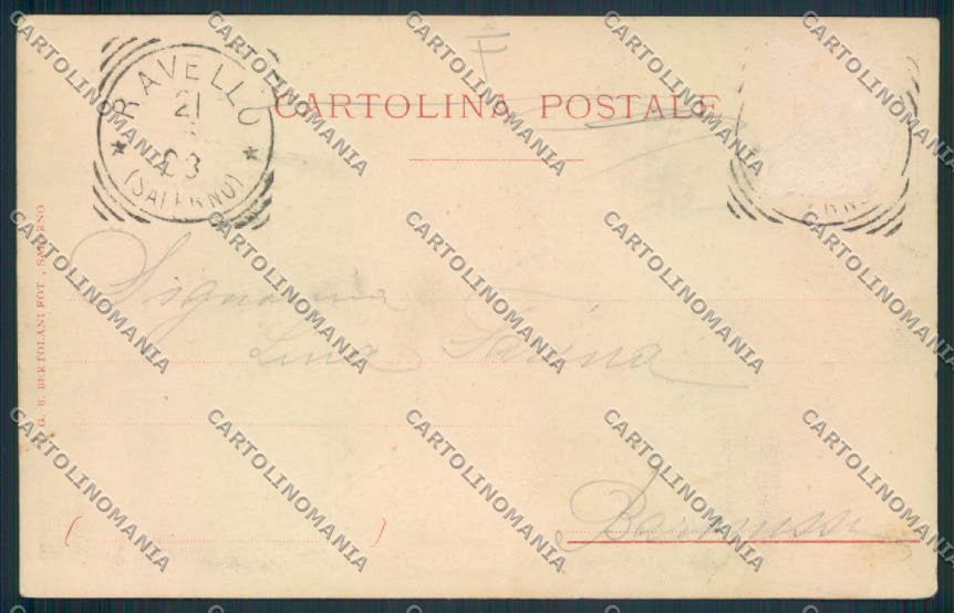 Salerno Amalfi cartolina MV9094 – retro