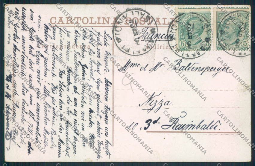 Salerno Amalfi cartolina MV9096 – retro