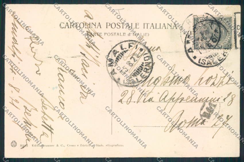 Salerno Amalfi Saluti da cartolina MV9101 – retro