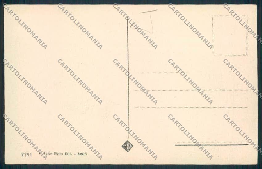 Salerno Amalfi cartolina MV9103 – retro