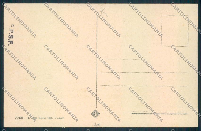 Salerno Amalfi cartolina MV9107 – retro