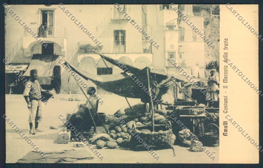 Salerno Amalfi Mercato Frutta cartolina MV9110 – fronte
