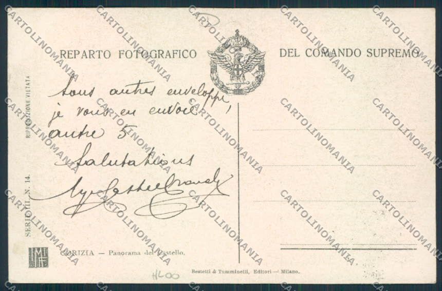 Gorizia città cartolina MV9134 – retro