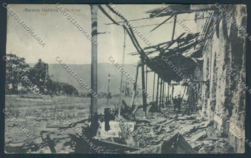Gorizia Stazione PIEGA cartolina MV9160 – fronte