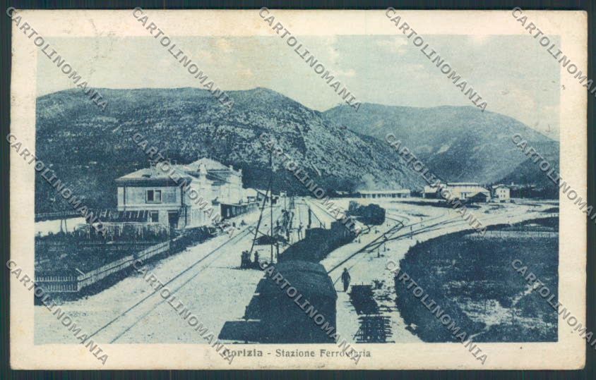 Gorizia città Stazione Treno ABRASA cartolina MV9174 – fronte