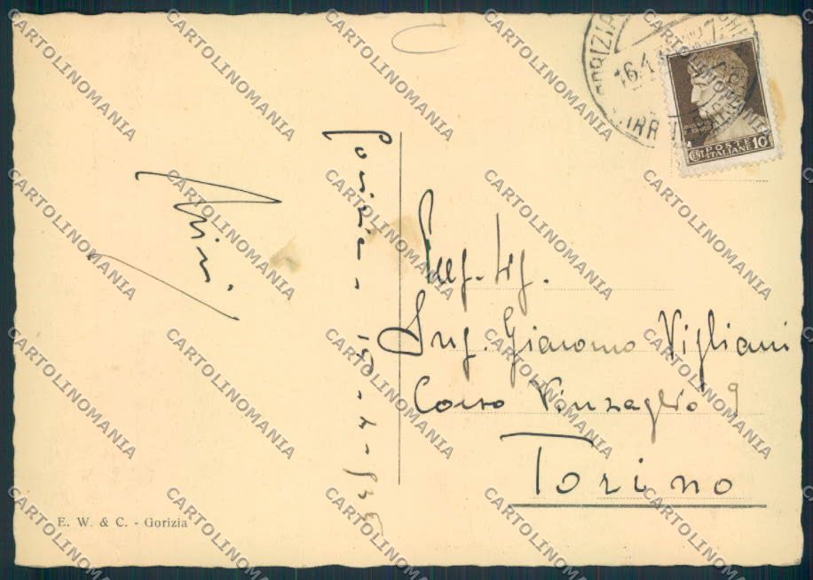 Gorizia città FG cartolina MV9177 – retro
