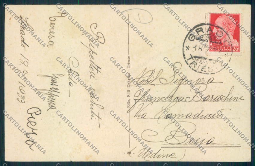 Gorizia Grado cartolina MV9186 – retro