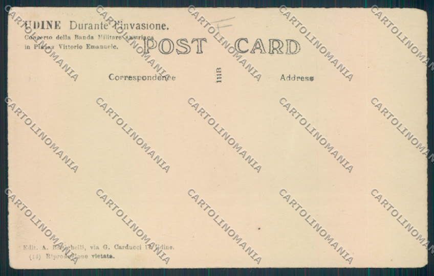 Udine Città Caffè foto cartolina MV9354 – retro