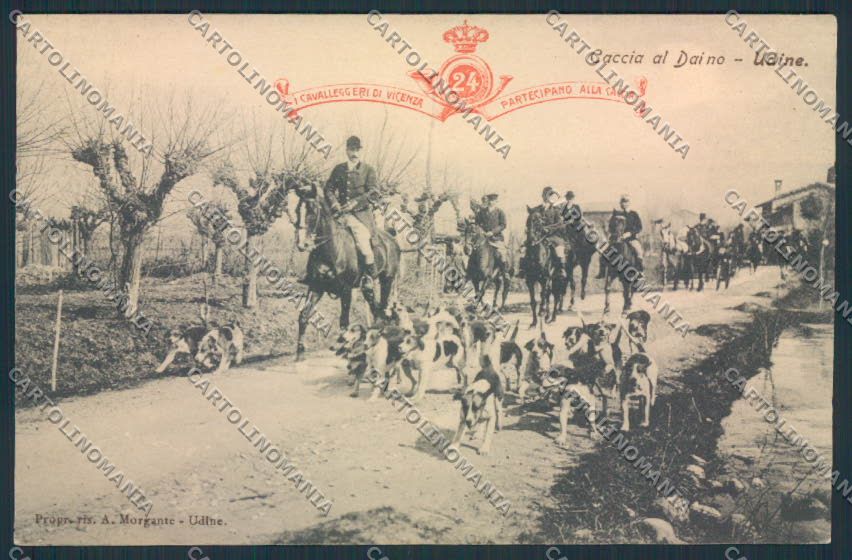 Udine Caccia Cavalleggeri Vicenza cartolina MV9425 – fronte