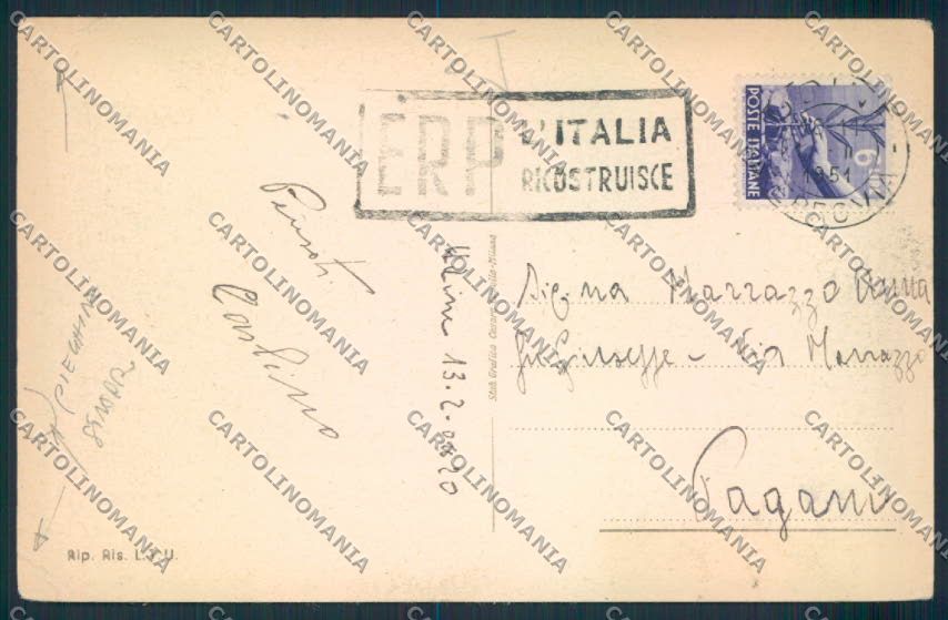 Udine Città Saluti da Treno PIEGHINE cartolina MV9469 – retro