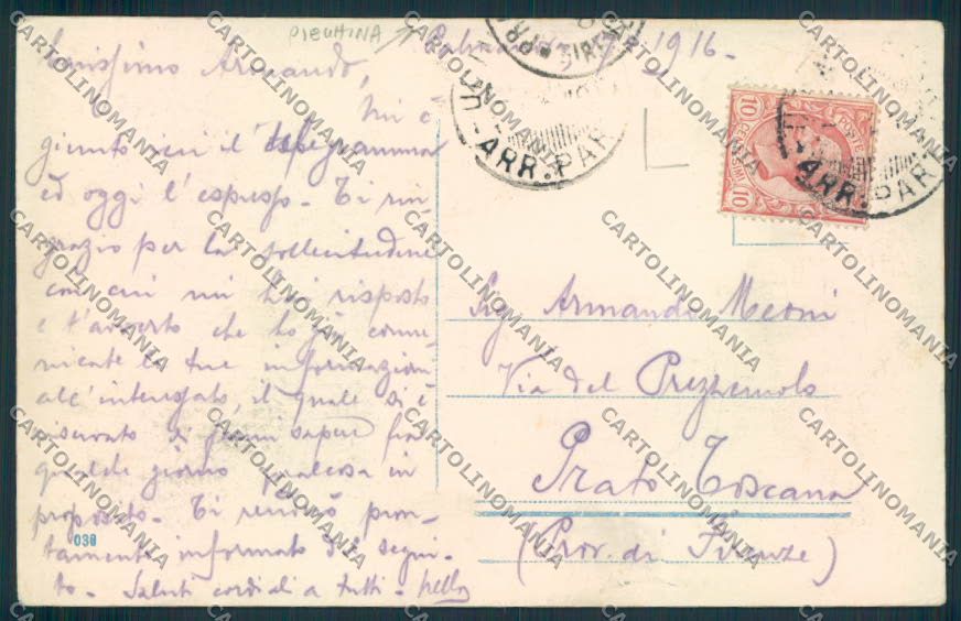 Udine Palmanova Poste PIEGHINA cartolina MV9517 – retro