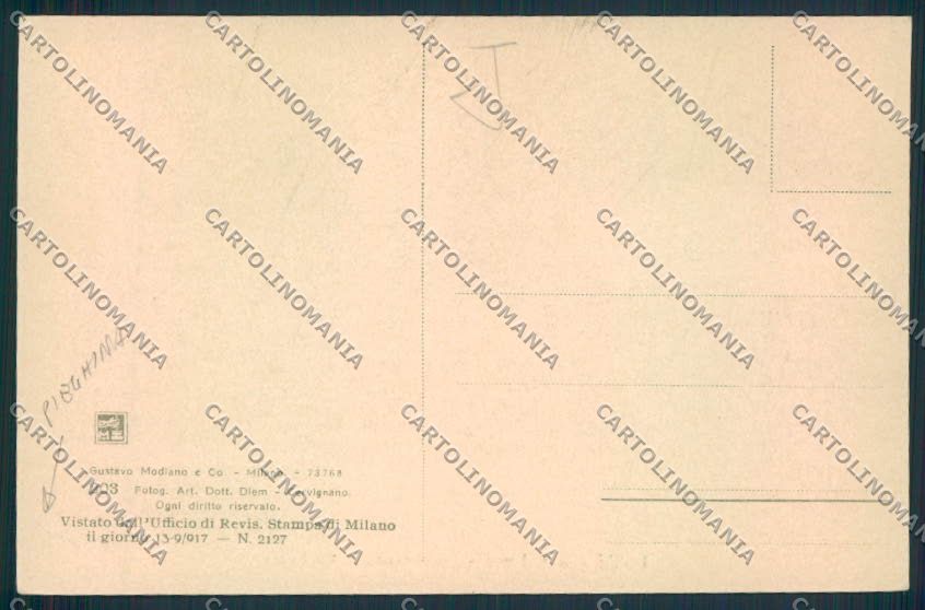 Udine Cervignano PIEGHINA cartolina MV9534 – retro