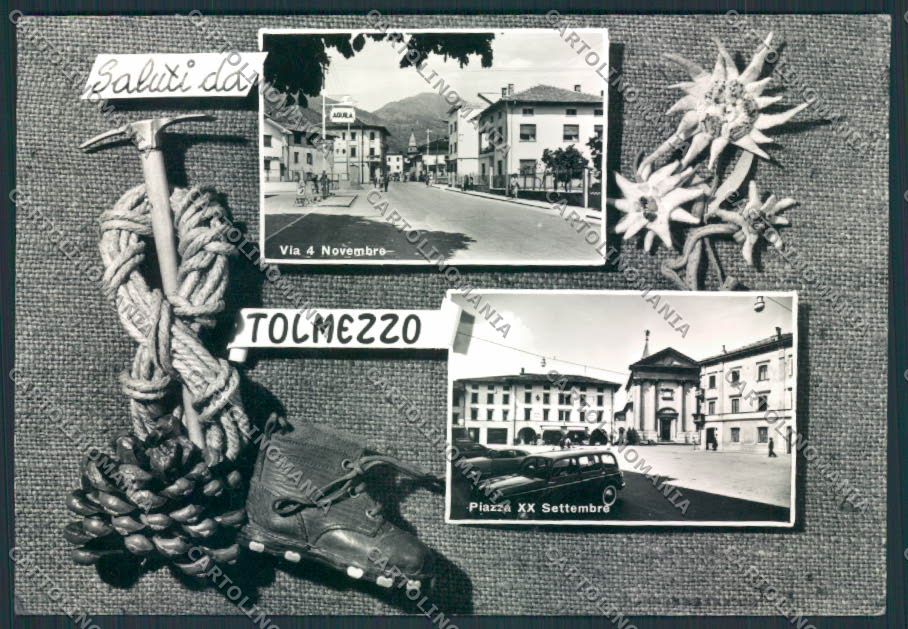 Udine Tolmezzo Saluti da foto FG cartolina MV9560 – fronte