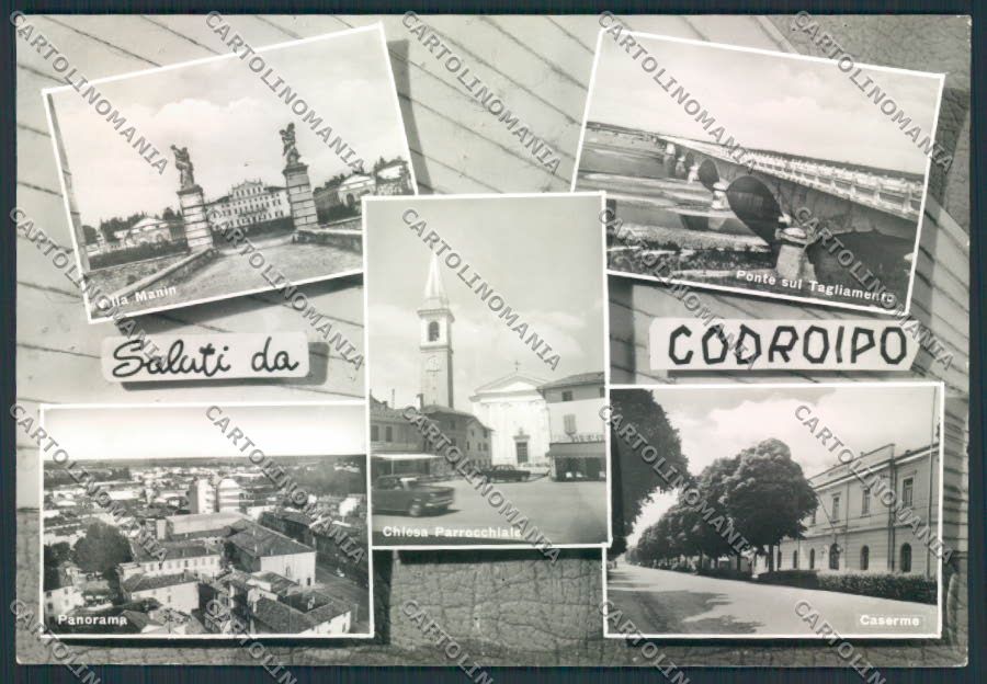 Udine Codroipo Saluti da foto FG cartolina MV9575 – fronte