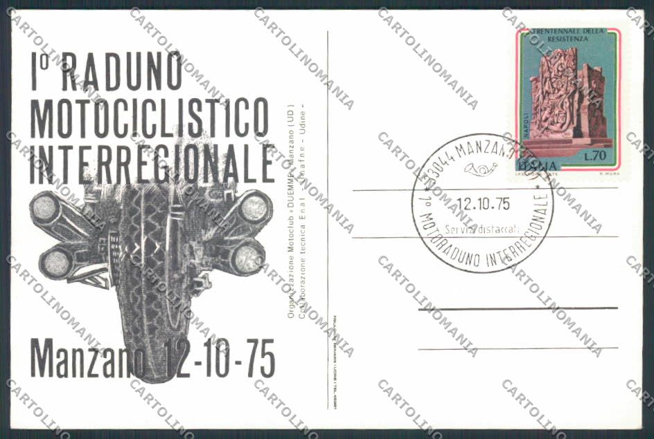 Udine Manzano Motociclismo FG cartolina MV9589 – fronte